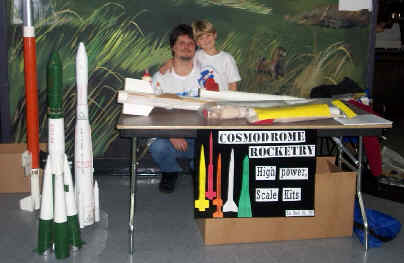 Picture of Mike and Cam at the NEMROC07 booth